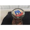 Image 2 : Vintage Crescent Creamery Milk Bottle Filled With Pennies, Over 9 Pounds in Bottle