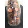 Image 4 : Vintage Crescent Creamery Milk Bottle Filled With Pennies, Over 9 Pounds in Bottle