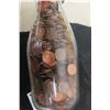 Image 5 : Vintage Crescent Creamery Milk Bottle Filled With Pennies, Over 9 Pounds in Bottle