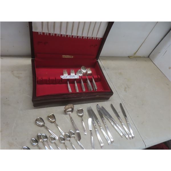 47 Pieces Silverware with Case