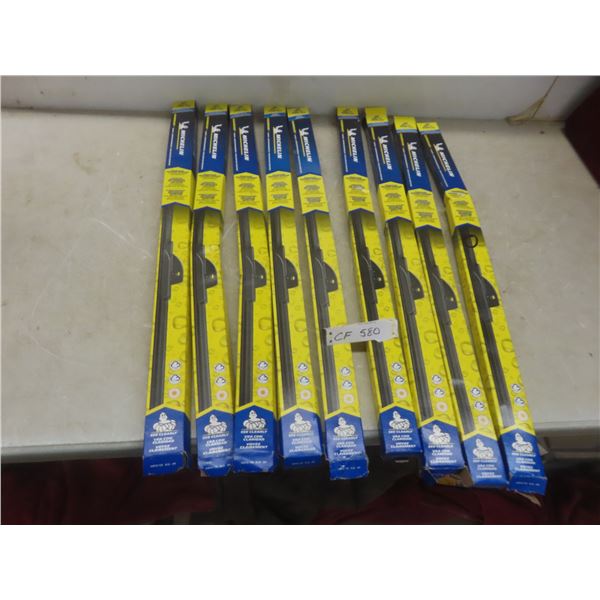 Nine Michelin Wiper Blades, 26" and 28" - New/Store Return