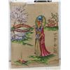 Image 1 : 1950s Oil on Canvas Tapestry 35" x 26"