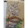 Image 4 : 1950s Oil on Canvas Tapestry 35" x 26"