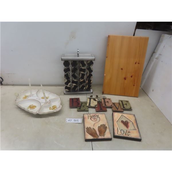 20-Jar Spice Rack, Wall Décor, Breakfast-in-Bed Tray, and More