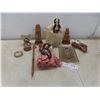 Image 1 : Shelf Décor: Brass Candle Holder, Candle Snuffer