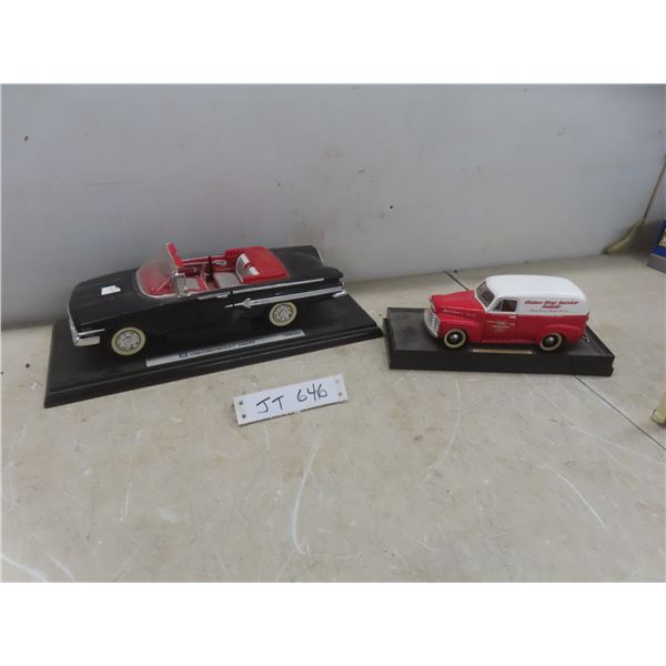 1960 Chevy Impala Convertible 1/18 Scale, Piston Ring 1952 Sedan Delivery 1/25 Scale