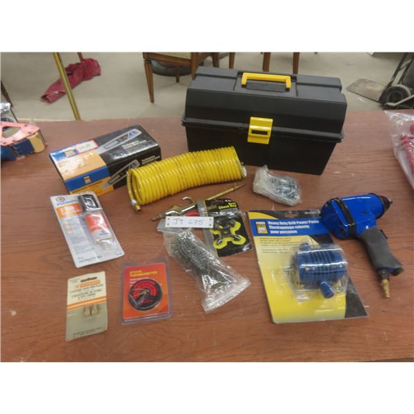 New: HD Drill Power Pump, Air Hose, 2 Ton Epoxy, Digital Tach, Air Impact +