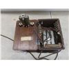 Image 7 : Vintage Non-Dial Desk Phone Set with Separate Wooden Magneto Subset