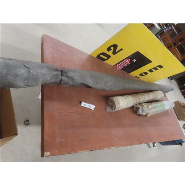 Roll of Burlap 40"×30", Bamboo Style Blind 48" Wide, Tyvek Wrap