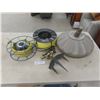 Image 1 : Patio Umbrella Base, Yardworks Sprinkler, Spool of Nylon Rope
