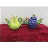 Image 2 : Five Whimsical Teapots and Hard Rock Glass with Glass Stir Stix