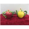 Image 6 : Five Whimsical Teapots and Hard Rock Glass with Glass Stir Stix