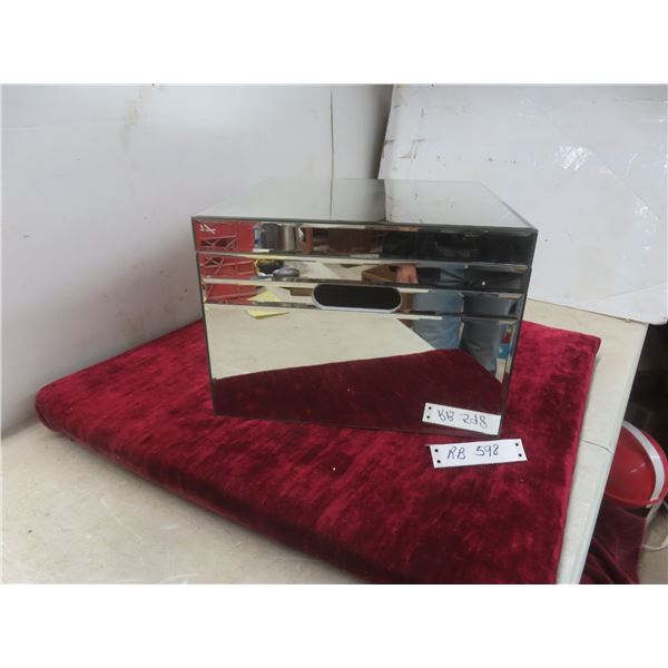 Mirrored Storage Box, 10"×15"×14"