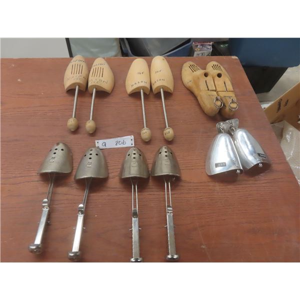 Six Vintage Shoe Forms and Aluminum Shoe Tree and More