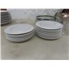 Image 3 : 38-Piece China Dinnerware Set With Wine Glasses, Serving Dishes, Creamer and Sugar Bowls
