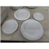 Image 4 : 38-Piece China Dinnerware Set With Wine Glasses, Serving Dishes, Creamer and Sugar Bowls