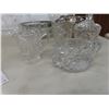 Image 6 : 38-Piece China Dinnerware Set With Wine Glasses, Serving Dishes, Creamer and Sugar Bowls