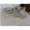 Image 7 : 38-Piece China Dinnerware Set With Wine Glasses, Serving Dishes, Creamer and Sugar Bowls