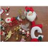 Image 11 : Assorted Home Decor Including Clock, Yard Ornaments, Christmas Items, Brass Candle Holders and More