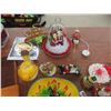 Image 8 : Assorted Home Decor Including Clock, Yard Ornaments, Christmas Items, Brass Candle Holders and More