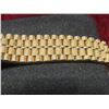 Image 4 : Ladies Gold-Tone Elgin Diamond Quartz Watch With Black Face