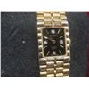 Image 5 : Ladies Gold-Tone Elgin Diamond Quartz Watch With Black Face