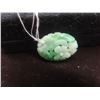 Image 5 : Carved Jadite Stone, Flower 2.93 Grams