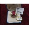 Image 1 : Sterling Silver with Ruby Ring, Size 9.5