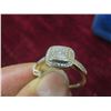 Image 8 : 10K Gold and Diamond Ring, Size 7 1/2, Total Weight 2.75g