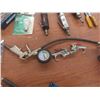 Image 8 : 4 Assorted Air Tools Including Ratchets, Drills, Air Chucks, Tire Gauge and 3/8" Lubricator