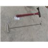Image 6 : Assorted Yard Tools Including Spade Shovel, Pulaski Axe and 5th Wheel Pin Puller