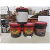 Image 1 : Lot of Asphalt Driveway Sealer in 17-Litre Pails - 2 Sealed, 1 Approx 5L, 1 Almost Full
