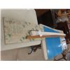 Image 1 : Three MDF Baseboards (85" x 2.5") With Five Mixed-Size Plexiglass Sheets