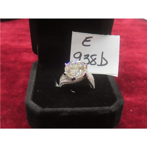 5.00 CT GRA Certified Round Brilliant Cut Moissanite Stone VVS D Color With 140 Round Brilliant