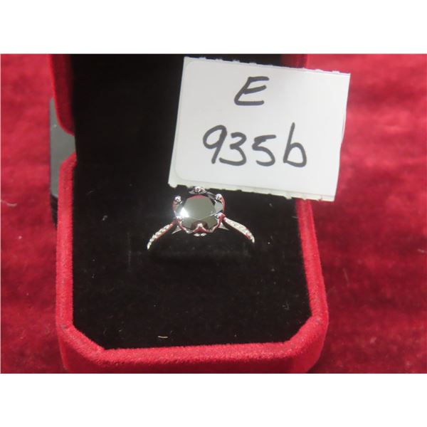 3.00 CT GRA Certified Round Brilliant Cut Moissanite Stone VVS Black Color With 12 Round Brilliant