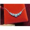 Image 5 : 2.80 CT TW GRA Certified Round Brilliant Cut Moissanite Stones VVS Light Blue Color Set With