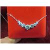 Image 7 : 2.80 CT TW GRA Certified Round Brilliant Cut Moissanite Stones VVS Light Blue Color Set With