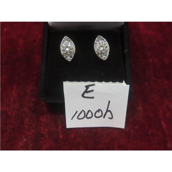 1.00 CT TW GRA Certified Round Brilliant Cut Moissanite Stones VVS D Color With 36 Round Brilliant