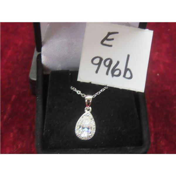 1.00 CT GRA Certified Pear Cut Moissanite Stone VVS D Color With 19 Round Brilliant Cut Cubic