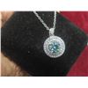 Image 4 : 1.00 CT GRA Certified Round Brilliant Cut Moissanite Stone VVS Light Blue Color With 50 Round