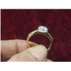 Image 6 : 10K Gold and Diamond Ring, Size 7.25, Total Weight 2.14 Grams
