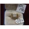 Image 1 : 10K Gold and Diamond Ring, Size 9, Total Weight 4.34 Grams