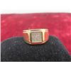 Image 3 : 10K Gold and Diamond Ring, Size 9, Total Weight 4.34 Grams