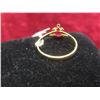 Image 3 : 10K Gold and Ruby Ring, Size 6, Total Weight 0.93 Grams