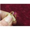 Image 8 : 10K Gold and Ruby Ring, Size 6, Total Weight 0.93 Grams