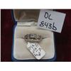Image 1 : 10K White Gold Ring, Size 9.5, Total Weight 5.51 Grams