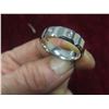 Image 8 : 10K White Gold Ring, Size 9.5, Total Weight 5.51 Grams