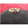 Image 3 : 10K Gold, Diamond, and Amethyst Ring, Size 5.5, Total Weight 1.51 Grams