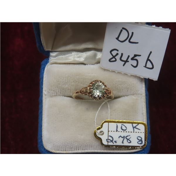 10K Gold and Sapphire Ring, Total Weight 2.78 Grams