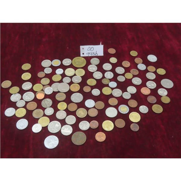 Assorted Foreign, USA, and Canadian Coins